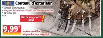Norma Couteau d'Extérieur offre