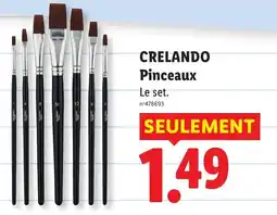 Lidl CRELANDO Pinceaux offre