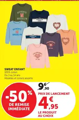 Hyper U SWEAT ENFANT offre