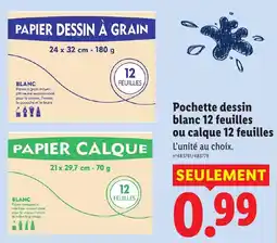 Lidl Papier dessin à grain offre
