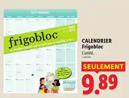 Lidl Frigobloc Calendrier offre