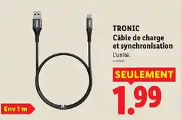 Lidl TRONIC Câble de charge et synchronisation offre