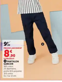 Hyper U Pantalon garcon offre