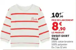 Hyper U Paris SWEAT-SHIRT FILLE offre