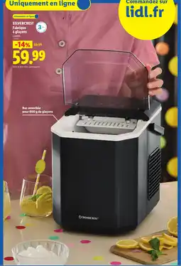Lidl Silvercrest Fabrique à glaçons offre
