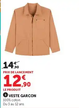 Hyper U 3 veste garcon offre