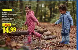 Lidl Lupilu combinaison de pluie enfant offre