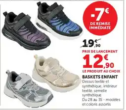 Hyper U Baskets enfant offre