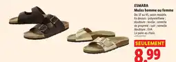 Lidl ESMARA Mules homme ou femme offre