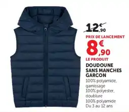 Hyper U Doudoune sans manches garcon offre