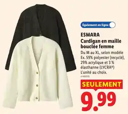 Lidl ESMARA Cardigan en maille bouclée femme offre