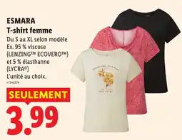 Lidl ESMARA T-shirt femme offre