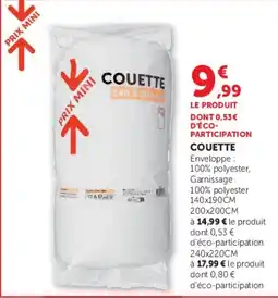 Hyper U COUETTE offre