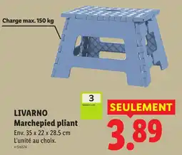 Lidl LIVARNO Marchepied pliant offre