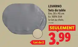 Lidl LIVARNO Sets de table offre