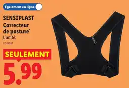 Lidl SENSIPLAST Correcteur de posture offre