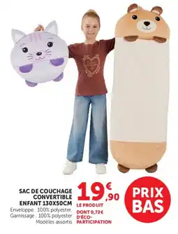 Hyper U SAC DE COUCHAGE CONVERTIBLE offre