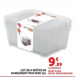 Hyper U BOITE CLIPABLE offre