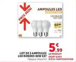 Hyper U AMPOULES LED offre