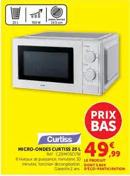 Hyper U Curtiss MICRO-ONDES 20 L offre