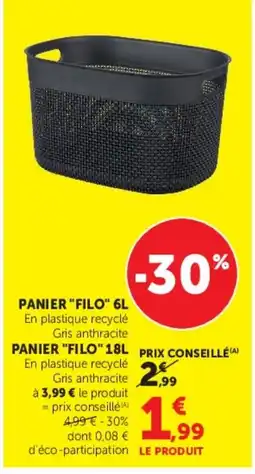 Hyper U PANIER FILO offre