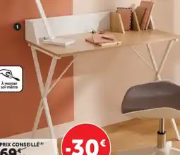 Hyper U Bureau metal bois offre