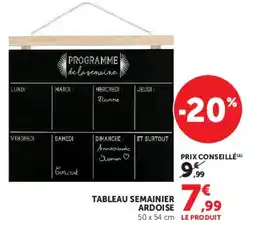 Hyper U TABLEAU SEMAINIER ARDOISE offre