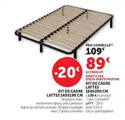 Hyper U KIT DE CADRE LATTES offre