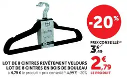 Hyper U HYPNOS Cintres offre