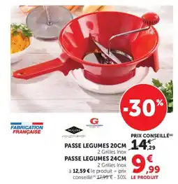 Hyper U NOGLNI Passe légumes offre