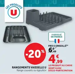 Hyper U U Rangement vaisselle offre