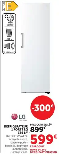 Hyper U LG REFRIGERATEUR 1 PORTE offre