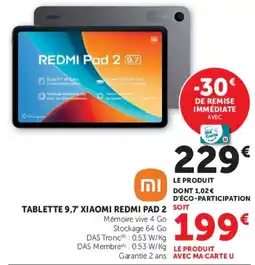 Hyper U XIAOMI REDMI PAD 2 offre