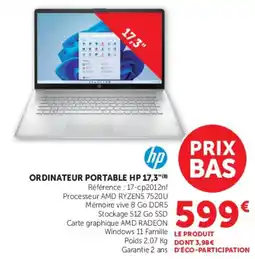 Hyper U HP ORDINATEUR PORTABLE 17,3" offre