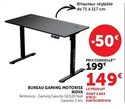 Hyper U NOVA BUREAU GAMING MOTORISE offre
