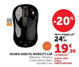 Hyper U MOBILITY LAB SOURIS SANS FIL offre