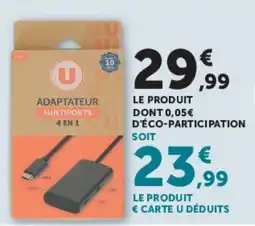Hyper U U Adaptateur Multiports 4 en 1 offre