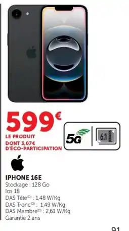 Hyper U Apple iPhone 16E offre
