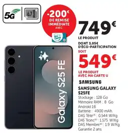 Hyper U SAMSUNG SAMSUNG GALAXY S25FE offre
