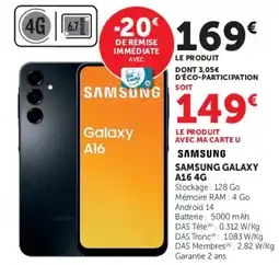 Hyper U SAMSUNG SAMSUNG GALAXY A16 4G offre