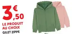 Hyper U GILET ZIPPE offre