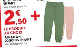 Hyper U Pantalon jogging enfant offre