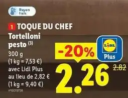 Lidl Chef - 1 toque du tortelloni pesto offre