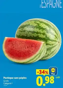 Lidl Lidl - pastèque sans pépins offre