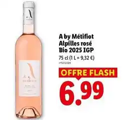 Lidl Flash - a by métifiot rosé bio offre