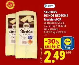 Lidl Lidl - saveurs de nos regions morbier aop offre