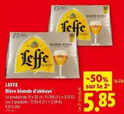 Lidl Leffe - bière blonde d'abbaye offre
