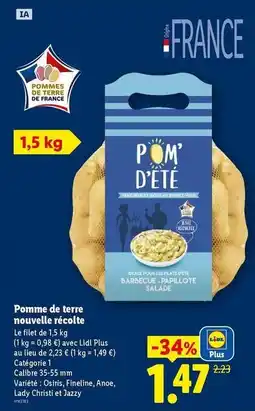 Lidl Lidl - pommes de terre nouvelle offre