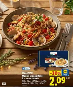 Lidl Italiamo - moules de coquillages à la sauce tomate offre