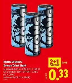 Lidl Kong - energy drink light offre